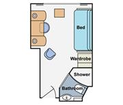 Single stateroom floor plan